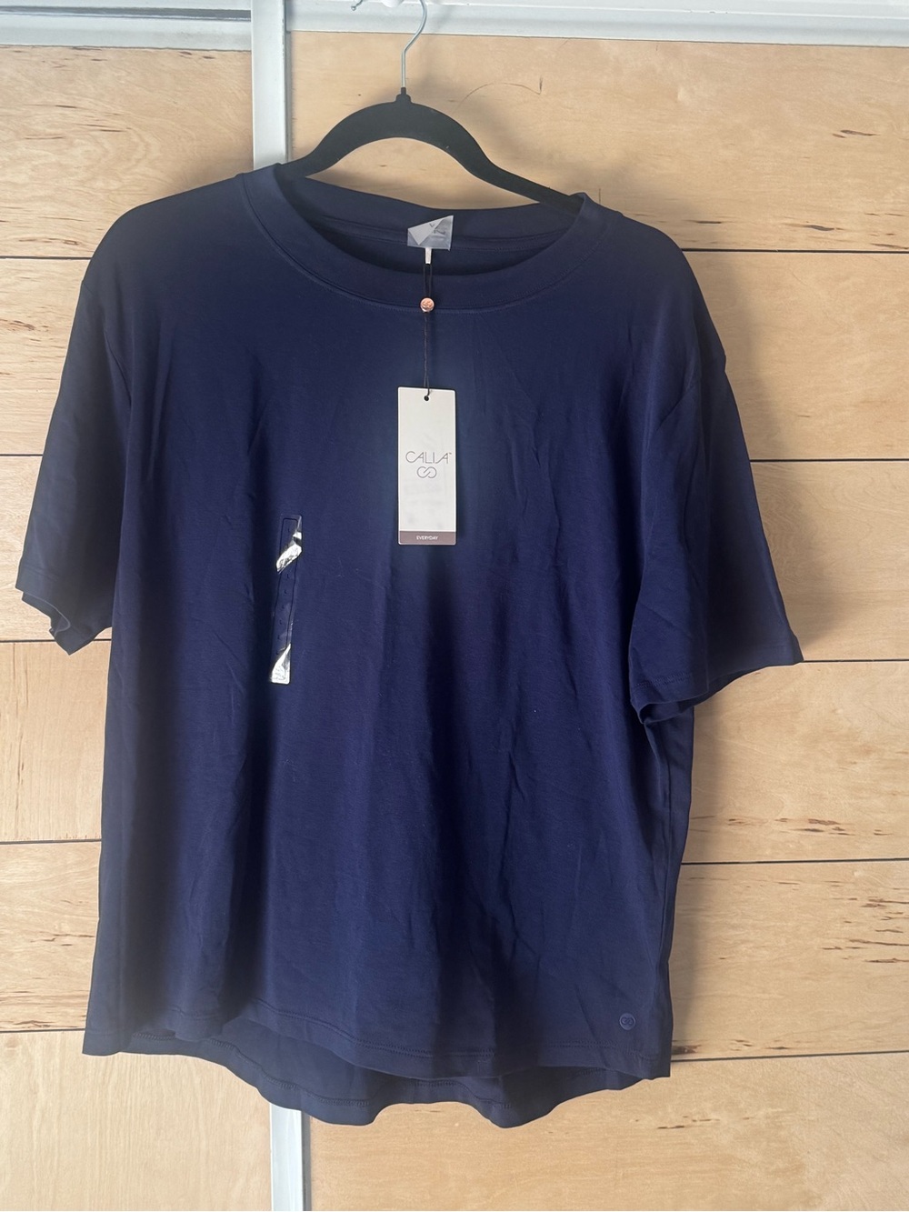 Calia Crew Neck T-Shirt — Navy